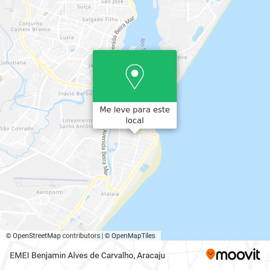 EMEI Benjamin Alves de Carvalho mapa