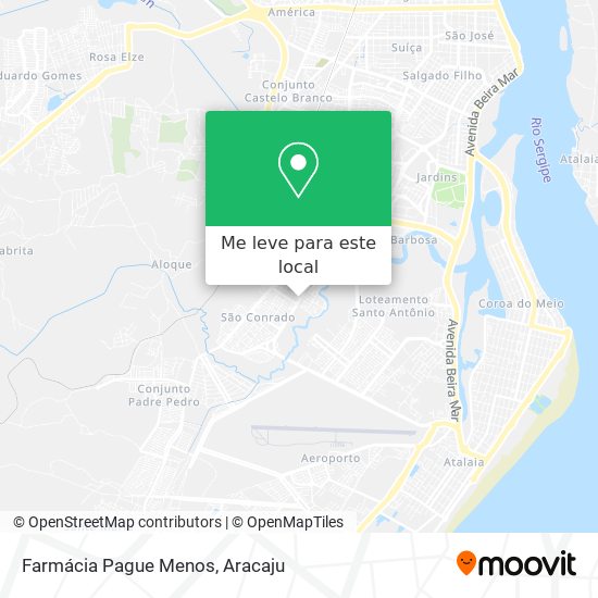 Farmácia Pague Menos mapa