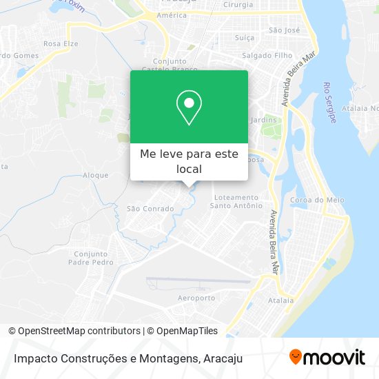 Impacto Construções e Montagens mapa