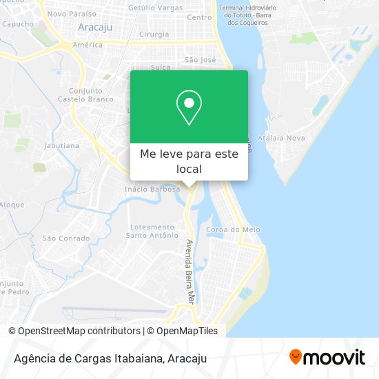 Agência de Cargas Itabaiana mapa