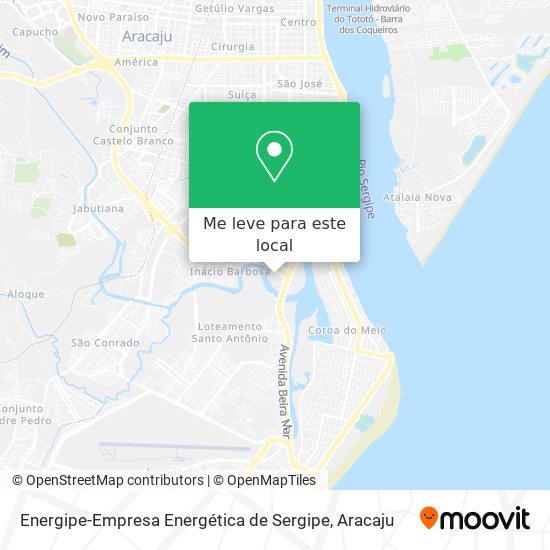 Energipe-Empresa Energética de Sergipe mapa