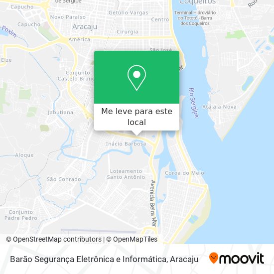 Barão Segurança Eletrônica e Informática mapa