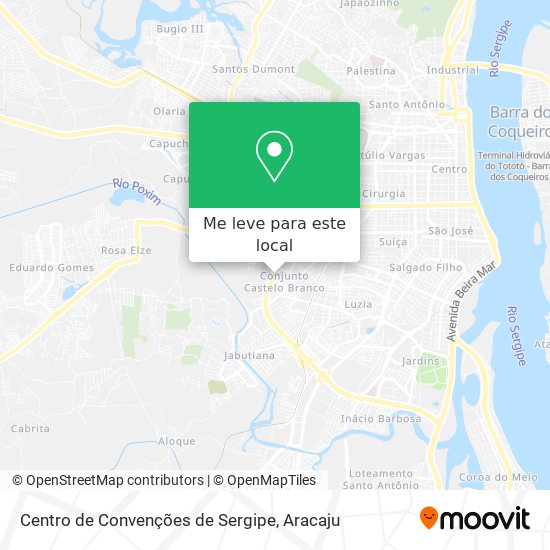 Centro de Convenções de Sergipe mapa