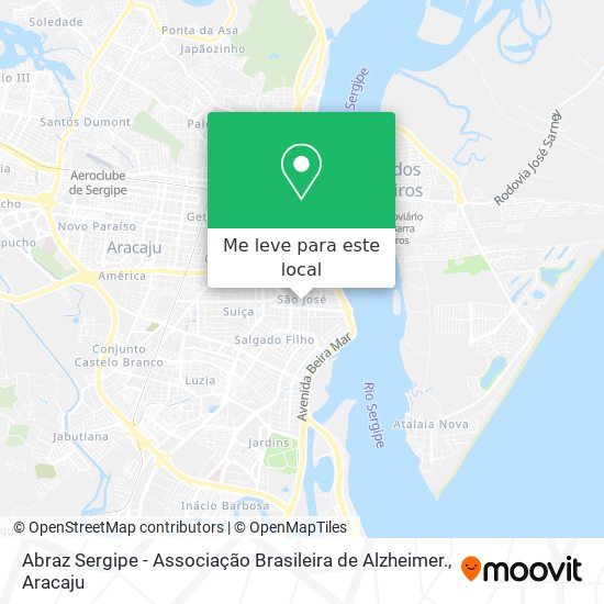Abraz Sergipe - Associação Brasileira de Alzheimer. mapa
