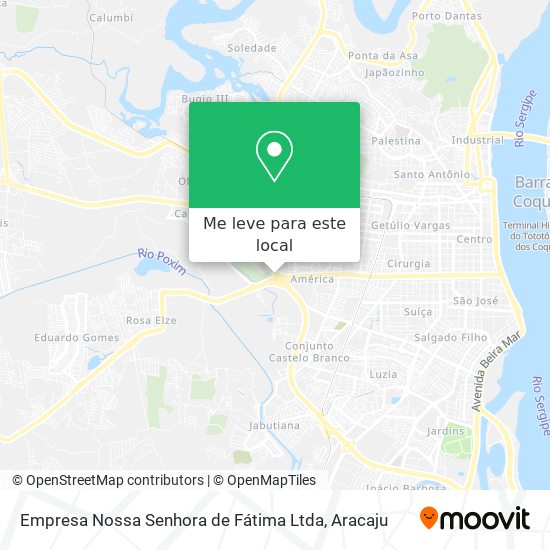 Empresa Nossa Senhora de Fátima Ltda mapa