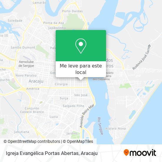Igreja Evangélica Portas Abertas mapa