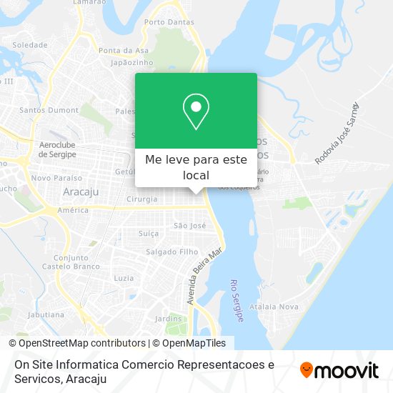 On Site Informatica Comercio Representacoes e Servicos mapa
