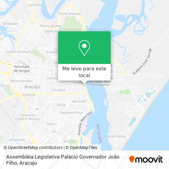 Assembléia Legislativa Palácio Governador João Filho mapa