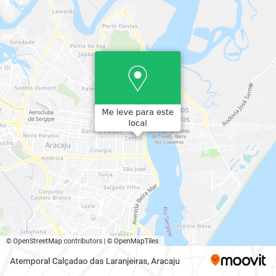 Atemporal Calçadao das Laranjeiras mapa