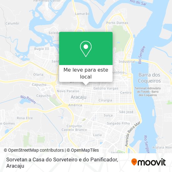 Sorvetan a Casa do Sorveteiro e do Panificador mapa