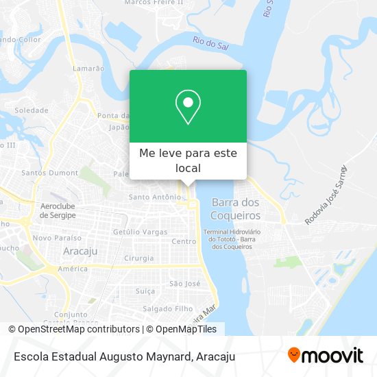 Escola Estadual Augusto Maynard mapa