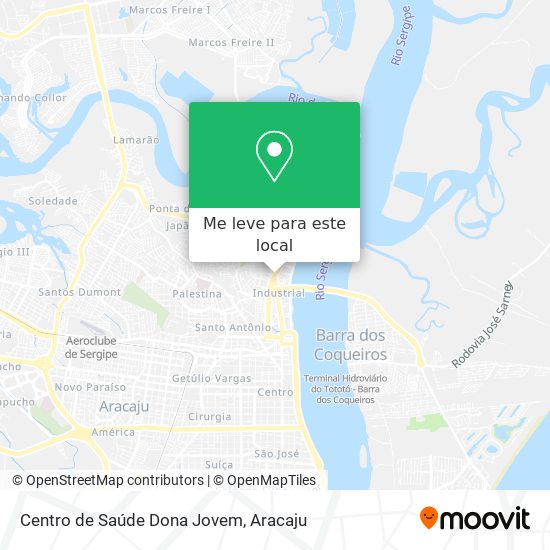 Centro de Saúde Dona Jovem mapa