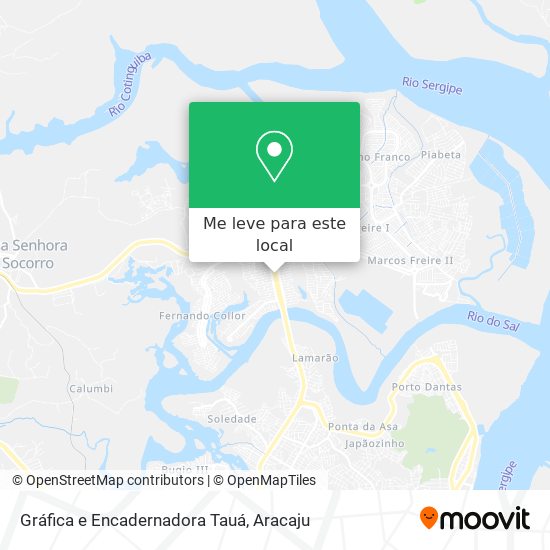 Gráfica e Encadernadora Tauá mapa