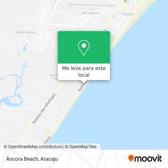 Âncora Beach mapa