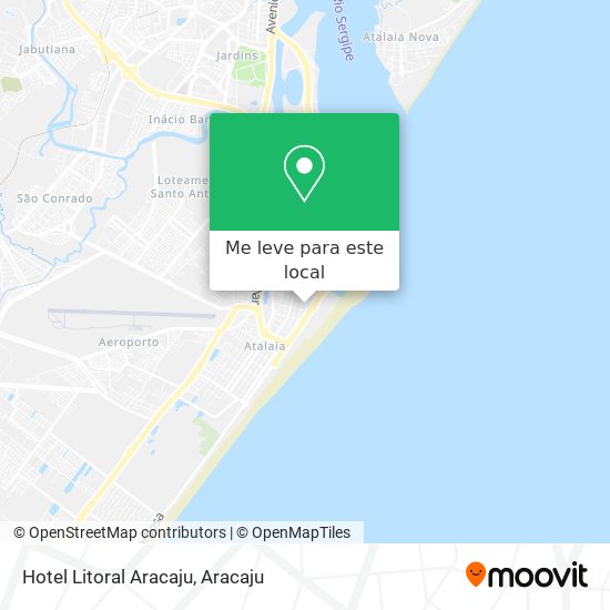 Hotel Litoral Aracaju mapa