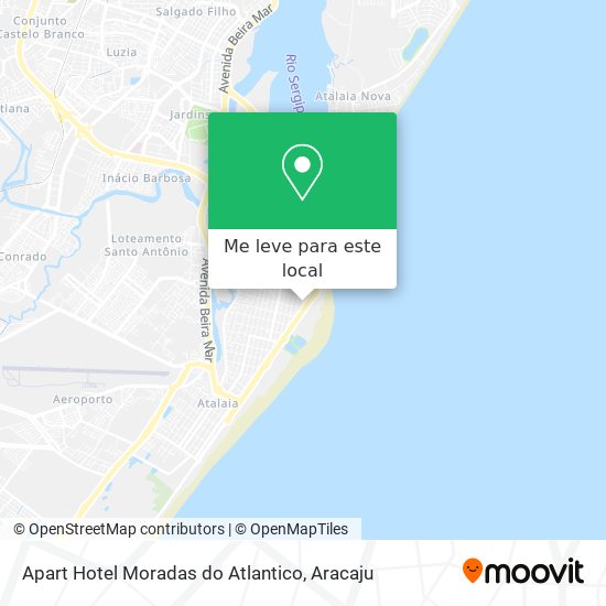 Apart Hotel Moradas do Atlantico mapa