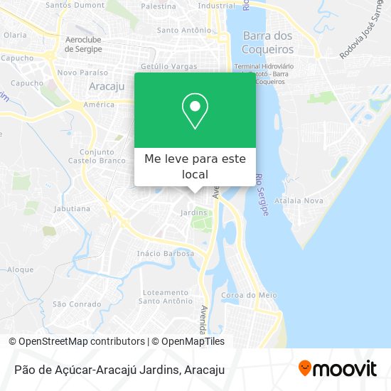 Pão de Açúcar-Aracajú Jardins mapa