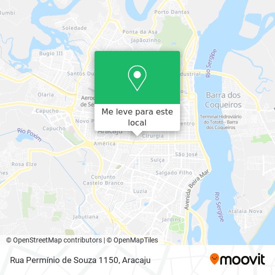Rua Permínio de Souza 1150 mapa