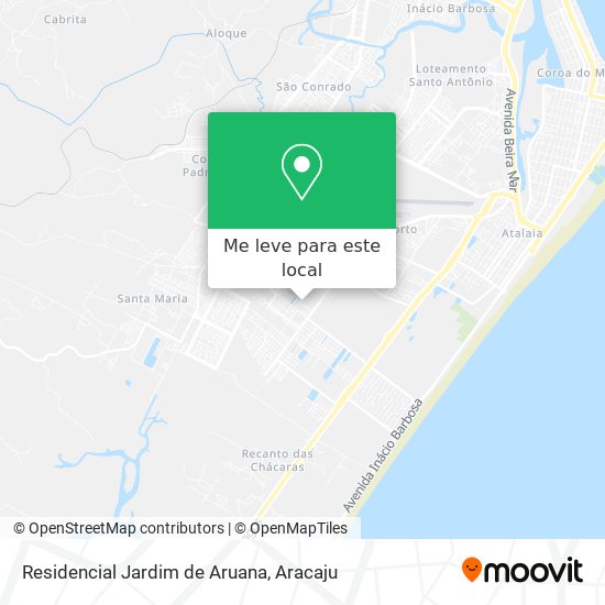 Residencial Jardim de Aruana mapa