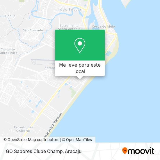 GO Sabores Clube Champ mapa