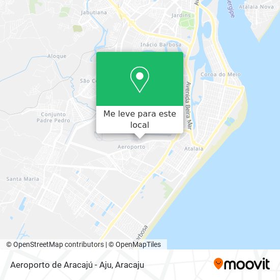 Aeroporto de Aracajú - Aju mapa