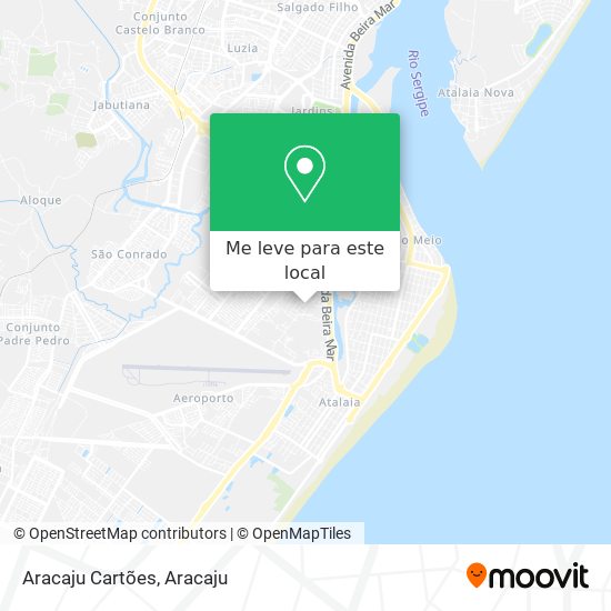 Aracaju Cartões mapa