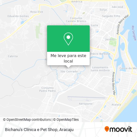 Bichanu's Clínica e Pet Shop mapa