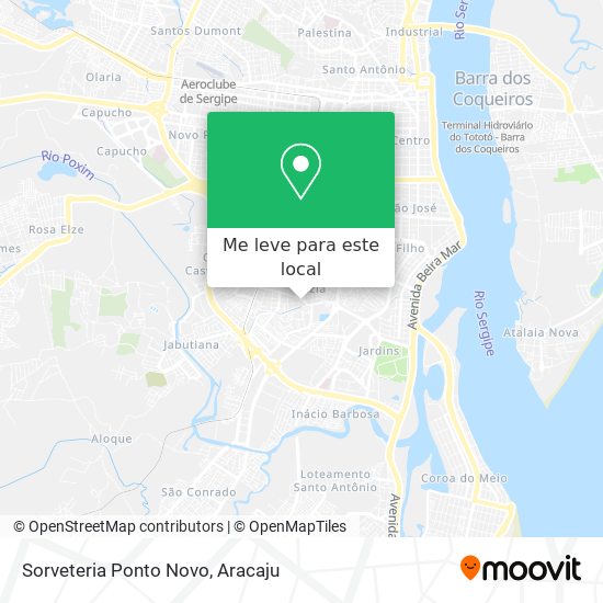 Sorveteria Ponto Novo mapa