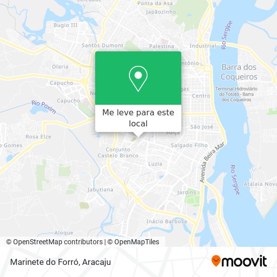 Marinete do Forró mapa