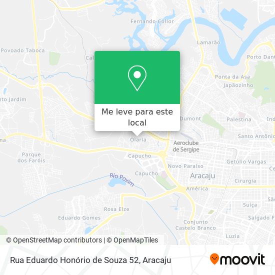 Rua Eduardo Honório de Souza 52 mapa