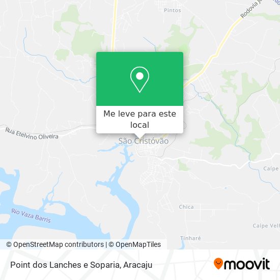 Point dos Lanches e Soparia mapa