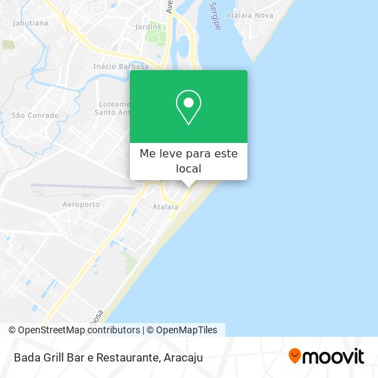 Bada Grill Bar e Restaurante mapa