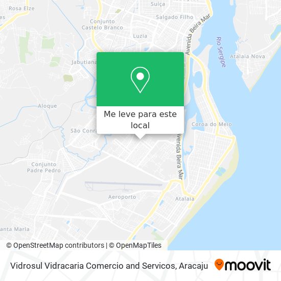 Vidrosul Vidracaria Comercio and Servicos mapa