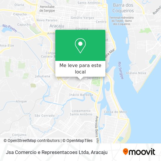 Jsa Comercio e Representacoes Ltda mapa