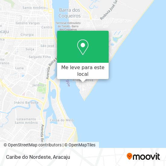 Caribe do Nordeste mapa