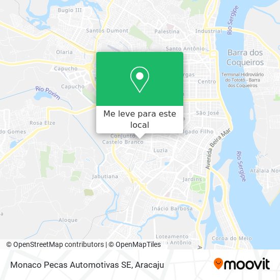 Monaco Pecas Automotivas SE mapa