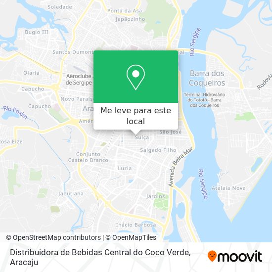 Distribuidora de Bebidas Central do Coco Verde mapa