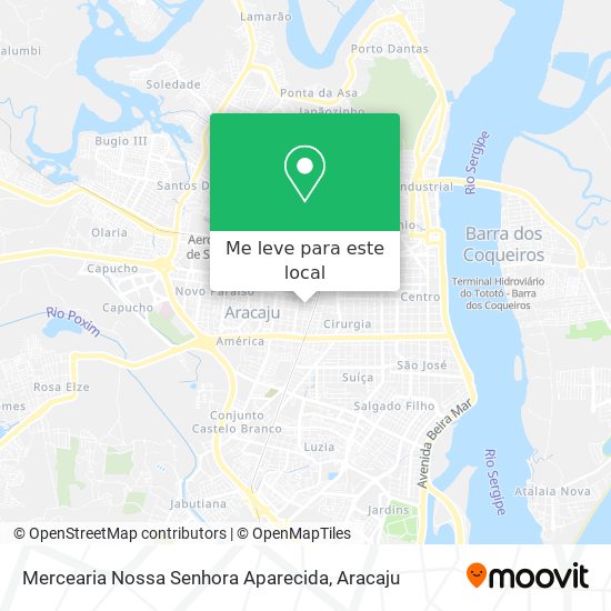 Mercearia Nossa Senhora Aparecida mapa