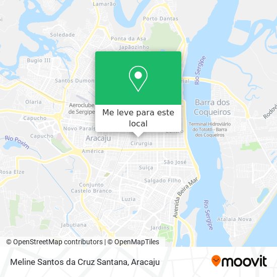 Meline Santos da Cruz Santana mapa