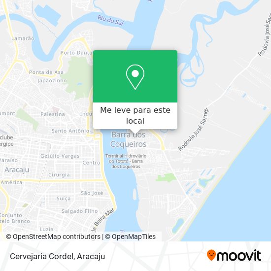 Cervejaria Cordel mapa