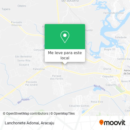Lanchonete Adonai mapa