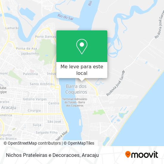 Nichos Prateleiras e Decoracoes mapa