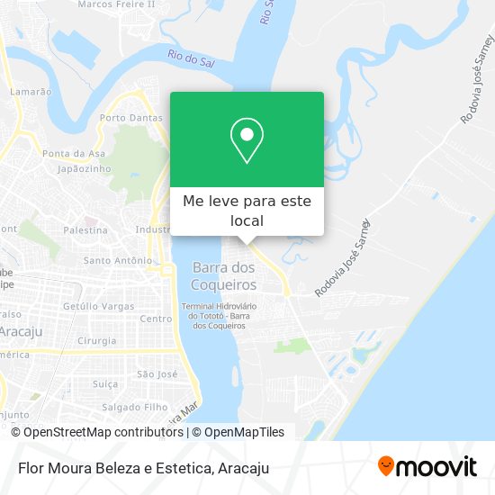 Flor Moura Beleza e Estetica mapa