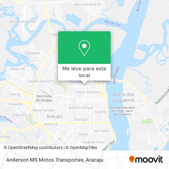 Anderson MS Motos Transportes mapa