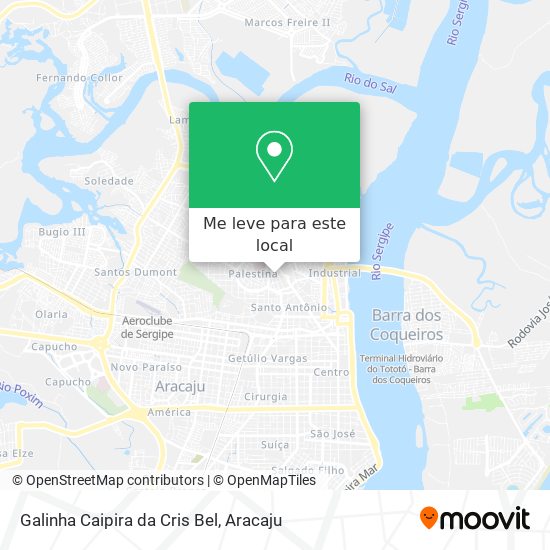 Galinha Caipira da Cris Bel mapa