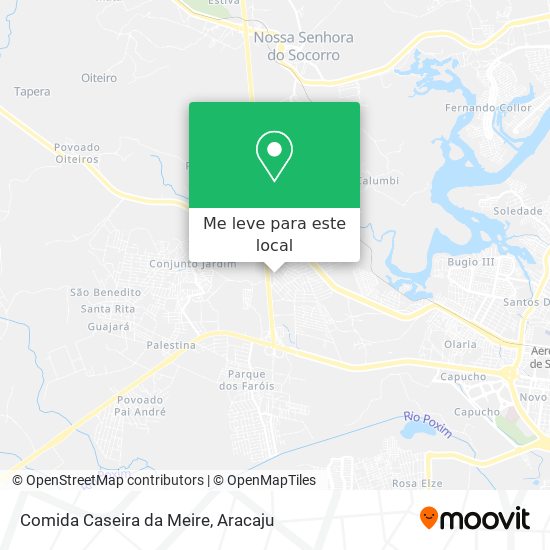 Comida Caseira da Meire mapa