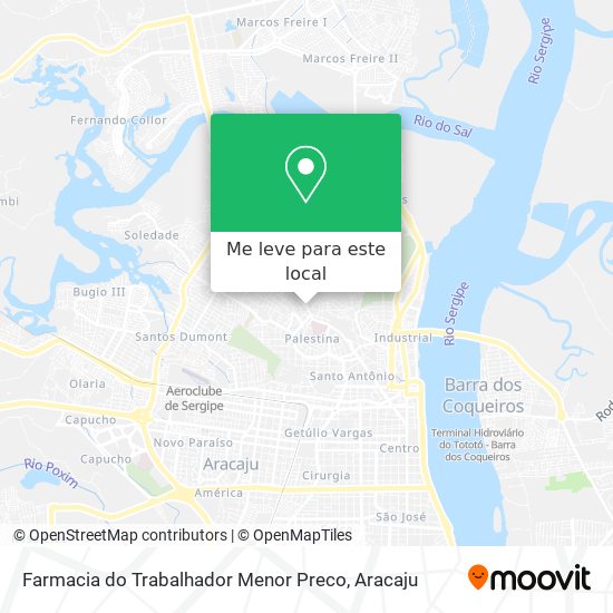 Farmacia do Trabalhador Menor Preco mapa