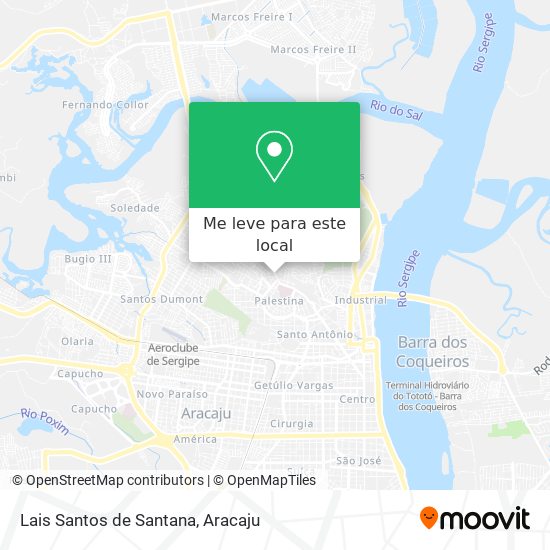 Lais Santos de Santana mapa