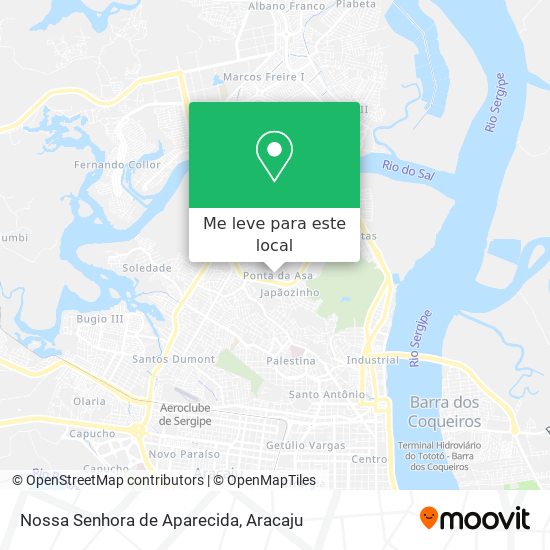 Nossa Senhora de Aparecida mapa