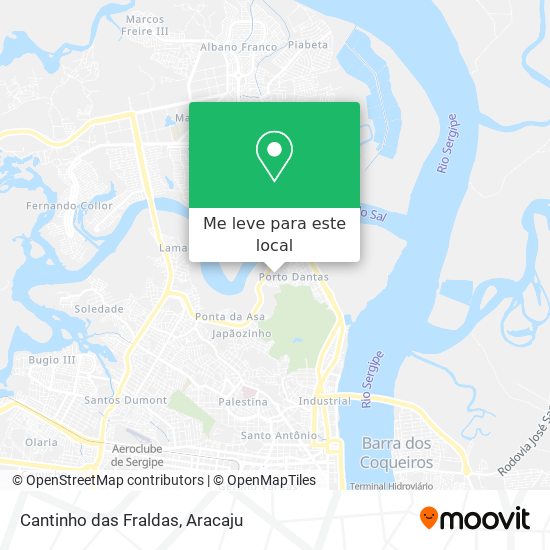 Cantinho das Fraldas mapa